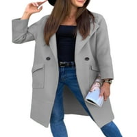 Rejlun Ženske kaputice Kardigan odjeća za izgradnju jakna s šallom za zgušnjavanje kaputa otvorena prednja