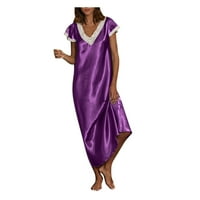 pidžama za žene kratka s0leeve V domačka kućna odjeća pidžamas duga haljina na noći moći za spavanje