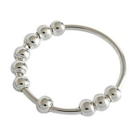 Do 65% popusta na Amlbb Ženski prstenovi za klirens Jednostruki zavojnica Spiral, perle se okreću slobodno,