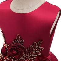 Djevojčica Party Rođendanska haljina cvjetna bowknot mrežaste ljuljačke rublje rukavica bez rukava lijepo