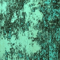 Ahgly Company Indoreni pravokutnik apstraktno tirkizno plava modernih prostirki, 7 '9 '