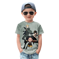 Japanska anime špijunska porodica Anya Forger Kids Boys kratki rukav 3D majice The Wherts Odjeća za djecu za djecu Dječja odjeća Kids Crtioon Outfit, B-S