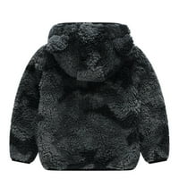 B91XZ Djevojke Dječje odjeće Toddler Kids Girls casual zip up crtani jaknu kaputa sa kapuljačom dugih