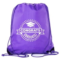 Ruksači za viši diplomski za diplomiranje personalizirane zabave Favorit Cinch torbe - čestitke Diplomirani