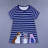 Advoicd Ljetne haljine Little Girls Toddler Baby Kids Girls Cotton kratki rukav Ležerne haljina Dječja