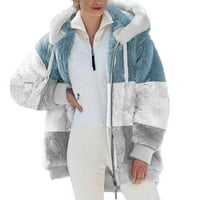Aoochasliy Dame Winter Cardigan Clearence Topla Fau Blazer Woolen Coat Cardigan Solid dugih rukava odjeća