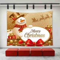 Cadecor božićno dekor tapiserija, zimski Xmas Snjegović uzorak božićne ukrase Zidne zidne tapiserije