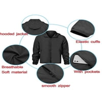 Muške lagane vjetrovitosti jakne vodootporne sportske odjeće na raspolaganju kaput pune patentne patentne