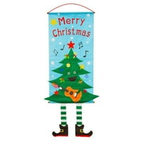 Tukinala Božićni ukrasi Božićni baneri zastava božićne bašte viseće za vanjsko dvorište kućne ulazna