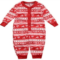 Xmas podudaranje porodične pidžame postavljeno spavanje božićne spavaće večeri noćna odjeća duge pidžame