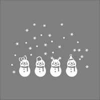 Lovehome Božićne snijeg kuglica Odvojivi kućni vinilni prozor zidni naljepnice Dekor dekor
