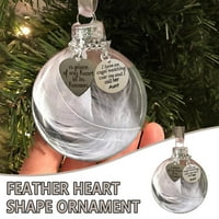 Je srčanog božićnog ukrasa A u mojoj formi Memorijalno srce - heave ornament kućni dekor