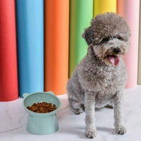 Abcentit Pet Food Bowl Mačji pas štiti grlića kralježaka kralježaka visokog hranjenja, zelena