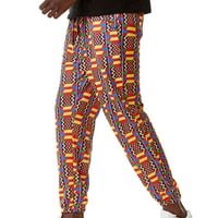 Muške cvjetne dukseve Joggers harem hlače Capri hlače modni boho ispis Mid struka čipke elastične pantalone