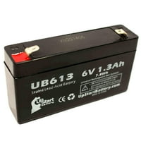 - Kompatibilna linija LCR6V1.3p Baterija - Zamjena UB univerzalna zapečaćena olovna kiselina - uključuje