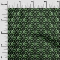 Onuone svilene tabby zelene tkanine Geometrijski obrtni projekti Dekor tkanina štampan dvorište široko