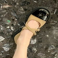 Tenmi Žene Stanovi Udobne cipele Mary Jane Chunky Casual Cipele Buckle hodanje Škola cipela Lightweight