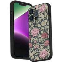 Floral-art-nouveau-tulip-telefon za iPhone Pro za žene Muška Pokloni, Mekani silikonski stil Poklopni