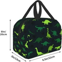 Slatka dinosaur torba za ručak Kompaktna torba za ručak za ponovnu upotrebu BO kontejner za žene Muškarci