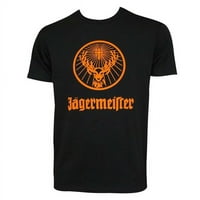 Jagermeister Jagermeister Logo narandže Muška crna majica - velika