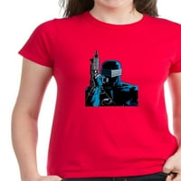 Cafepress - G.i. Joe Snake Eyes sa majicom za žensku vrijednost pištolja - Ženska tamna majica