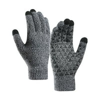Zimske rukavice Elastične proklizane toplotne meke pletene rukavice za muškarce žene