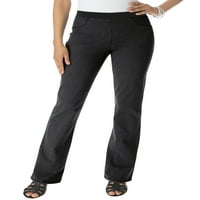 Roamans Women's Plus size Petite Super Stretch Ultimate Fit Botcut Jean