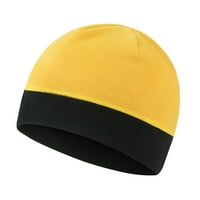 Wirlsweal višebojna šešira boja-blok jesen zimski biciklistički šešir vjetroottni elastični bejmi za