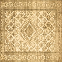 Ahgly Company Zatvoreni kvadrat Perzijski smeđi tradicionalni prostirke, 5 'kvadrat