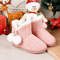 Ženska-topla-house-boot-papuče lepršave slatke za zimu