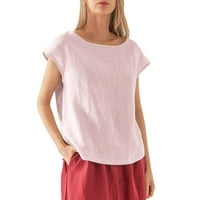 Ljetne vruće košulje za žene ženska modna boja kontrast patchwork off ramena majica s dugim rukavima