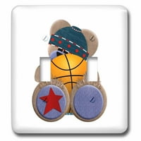 3Droza košarkaški medvjed - dvostruki preklopni prekidač