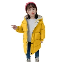 Jesen zimska dječak Dječja odjeća Toddler Baby Kids Girls džemper kaput zimska gusta toplo gumb s kapuljačom vjetrovske kapute