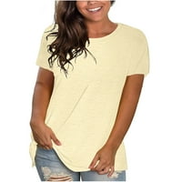 Ženska odjeća Grafički tees kratki rukav Puni okrugli vrat T Majica Bluza Summer Plus Veličina vrhova