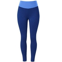 Naughtyhood ženske nogave vježbanje trčanje visokog struka Podignite vježbanje joga hlače za žene Plavi