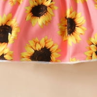 Funicet dječja djevojačka odjeća Camiso Set Baby Girl Ljetni cvjetni suspenders Slatka pamučna kratke