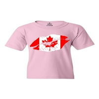 MMF - majice velike djevojke i vrhovi rezervoara, do velike djevojke - Kanada zastava