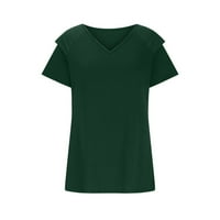 Olyvenn ženske trendi tunika košulje za bluze Save Big V izrez Sjećatelja Leisure Comfy Lase Casual