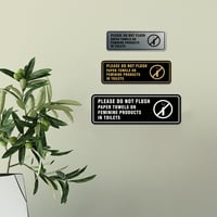 Standard Molimo ne ispirajte papirnate ručnike ili ženske proizvode u znaku toaleta - mali
