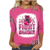 Ženska modna tiskana labava majica rukava bluza Okrugli vrat Ležerne prilike HOT8SL4486679
