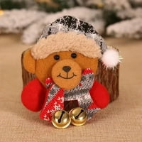 Božićni materijal užareni viseći bell broš-pin značka starca man snjegović nose božićni pokloni Dječji pokloni Buket za cvijeće