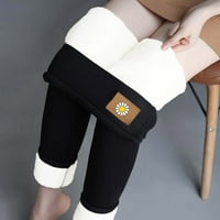 Oieyuz padajuće zimske nogu za žene za žene meke visokog struka elastične ispisane hlače