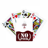 Drvo vrana Leteće korijenske umjetnosti Deco modni peek poker igračka karta Privatna igra