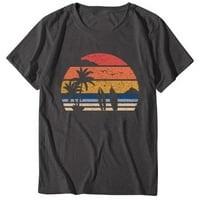 Ženski vrhovi Ljeto surfanje plaže tiskane žene ljetna kratka rukava bluza vrhunske majice majica jakna