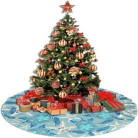 Suknja za božićnu drv, CANDY Xmas Xmas Tree Mat za seosku kuću Novogodišnji svečani praznični ukrasi