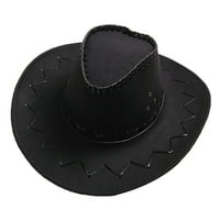 Dallas muške ženske modne kaubojske kaubojske kapu sa čvrstom bojom širokim rubom za maštovito odijevanje