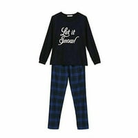 Hirigin Porodica koja odgovara Božićne pidžame Set Žene Muškarci Dječji dugi rukavi Xmas Sleep Withwear