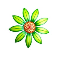 Fridja gvožđe cvjetni zidni ukras, ukras doma, unutarnji i vanjski ukras zelena