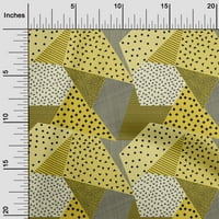Onuone svilena tabby žuta tkanina tačka