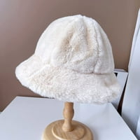 Cocopeants Furry Bucket Hat Plain Imitacija Rabbit Fisher CAP CAP SOFT topli zimski šešir Široki bogovi